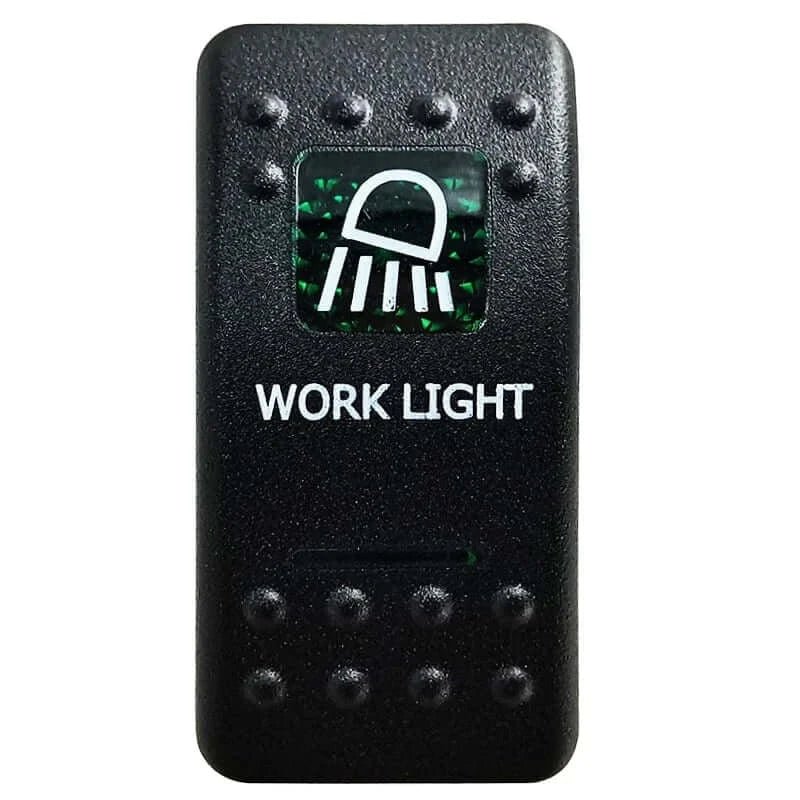 China China Work Light Green Led Light Bar Rocker Switch SPST 5Pins/DPDT 7Pins For Car Marine Boat IP68 NARVA Carling ARB Auto Parts Camper Replacement