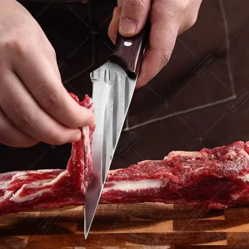 China China WXCOO Forged Boning Knife Professional Butcher Knives Sharp Meat Cleaver Carving Knife Stainless Steel Kitchen Knives Tools