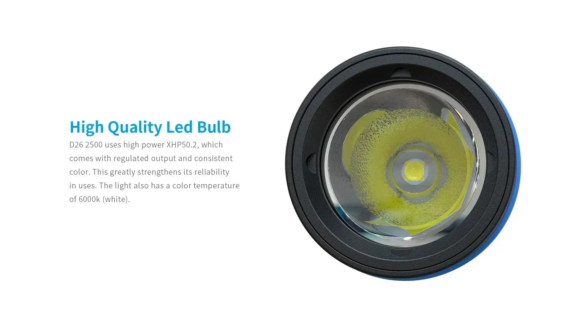 China China XTAR D26 2500 Diving Flashlight 2500 Lumen Beam Distance 320 Meter Magnetic Switch Torch 100 Meter Diving Depth