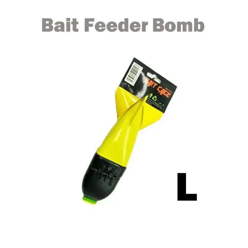 China China yellowL TOLU Fishing Rocket Feeder Large Small Spod Bomb Float Lure Bait Holder 2 Size Pellet Rockets Feeders Position Gear Accessories