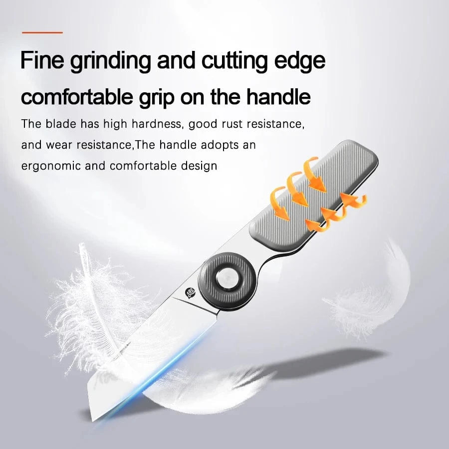 China China YingQu DP56 Folding Knife 5CR15MOV Stainless Steel Food Grade ABS Handle Outdoor Camping Pocketknives Fruit Cutting Hand Tools