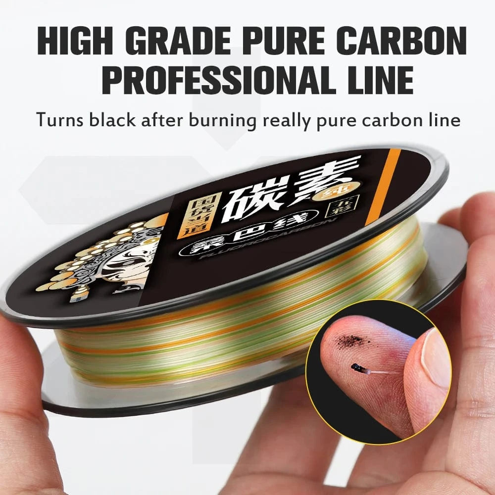 China China ZUKIBO 2024 New Leader-Line 100% Pure Fluorocarbon Sink Fishing Lines 100M 50M Fishing Line Carbon Fishing Tackle Pesca Fishing