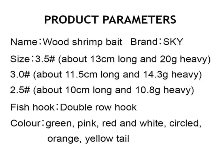 China China ZYZ  Squid Bait 2.5# 3.0# 3.5# 4.0# Luminous Octopus Hook Wood Shrimp Lures Simulation Sea Fishing Lure  Jigs Tackle