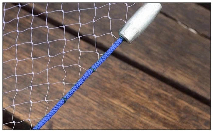 China Fishing Net 1.2-3.6m With Sinker or Without Sinker Catch Fishing Net USA Cast Nets Water Hand Throw Fly Fish Network Small Grid Tool
