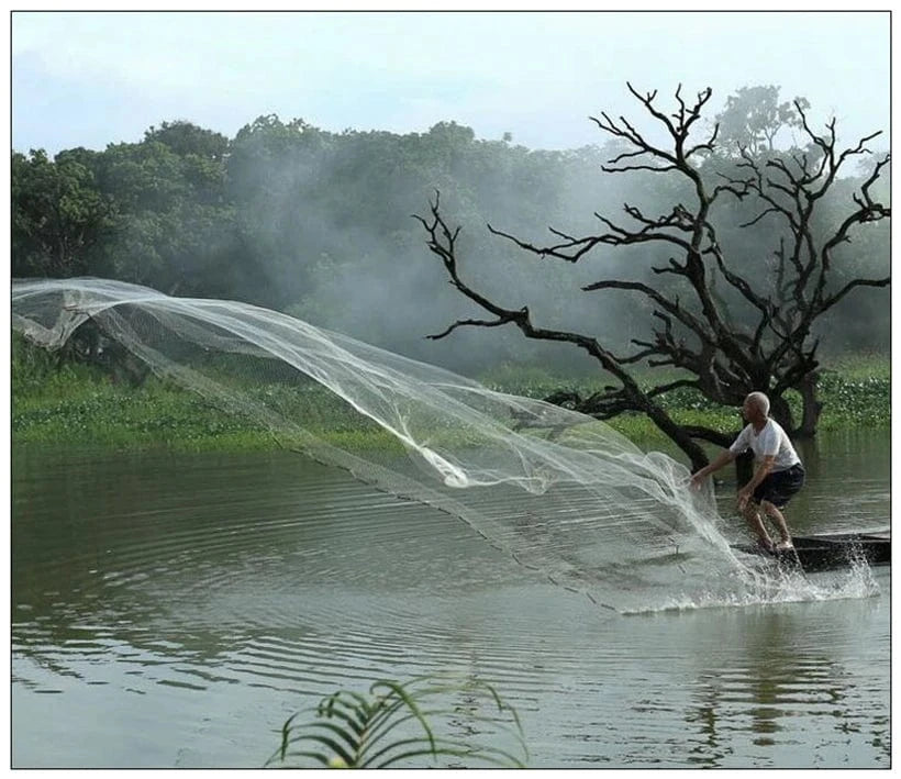 China Fishing Nets Finefish Catch Fish Network USA Cast Nets Small Mesh Easy To Hand Throw Fishing Net Outdoor Water Hunting Gillnet