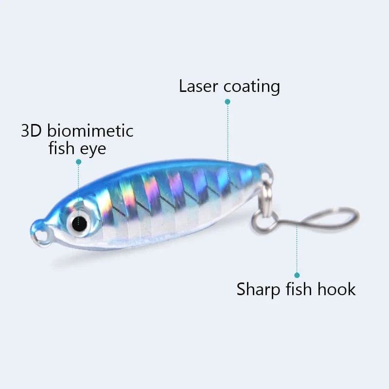 China Hooks China 1PCS Micro Metal Jig Fishing Lures 3g/6g Shore Casting Jigging Spoon Saltwater Artificial Bait Fishing Accessories