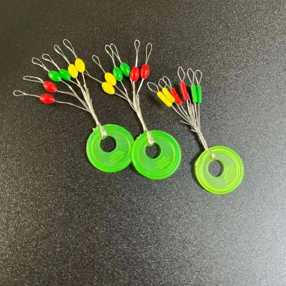 China Hooks China 600pcs 100 Groups Float Rubber Stopper Fishing Bobber Stopper Float Oval Bean Space Fishing Line Tackle Accessories