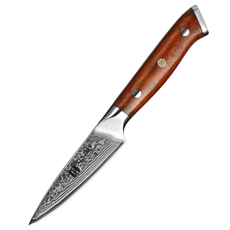China Kitchen Knife 3.5 in Paring Knife XINZUO 1-10 PCS Kitchen Knife 67 Layers Damascus Steel Chef