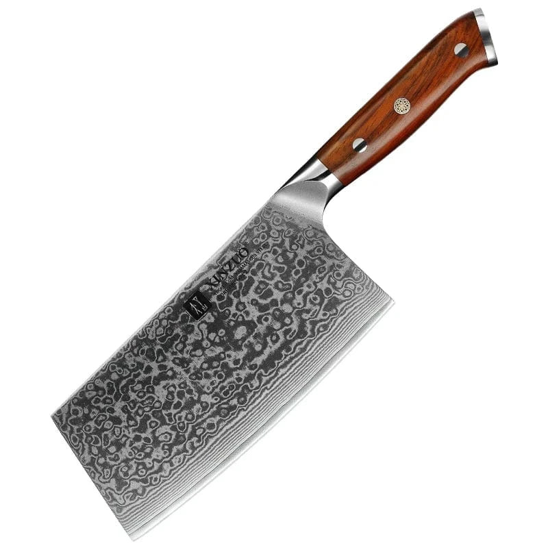 China Kitchen Knife 6.5 in Cleaver Knife XINZUO 1-10 PCS Kitchen Knife 67 Layers Damascus Steel Chef