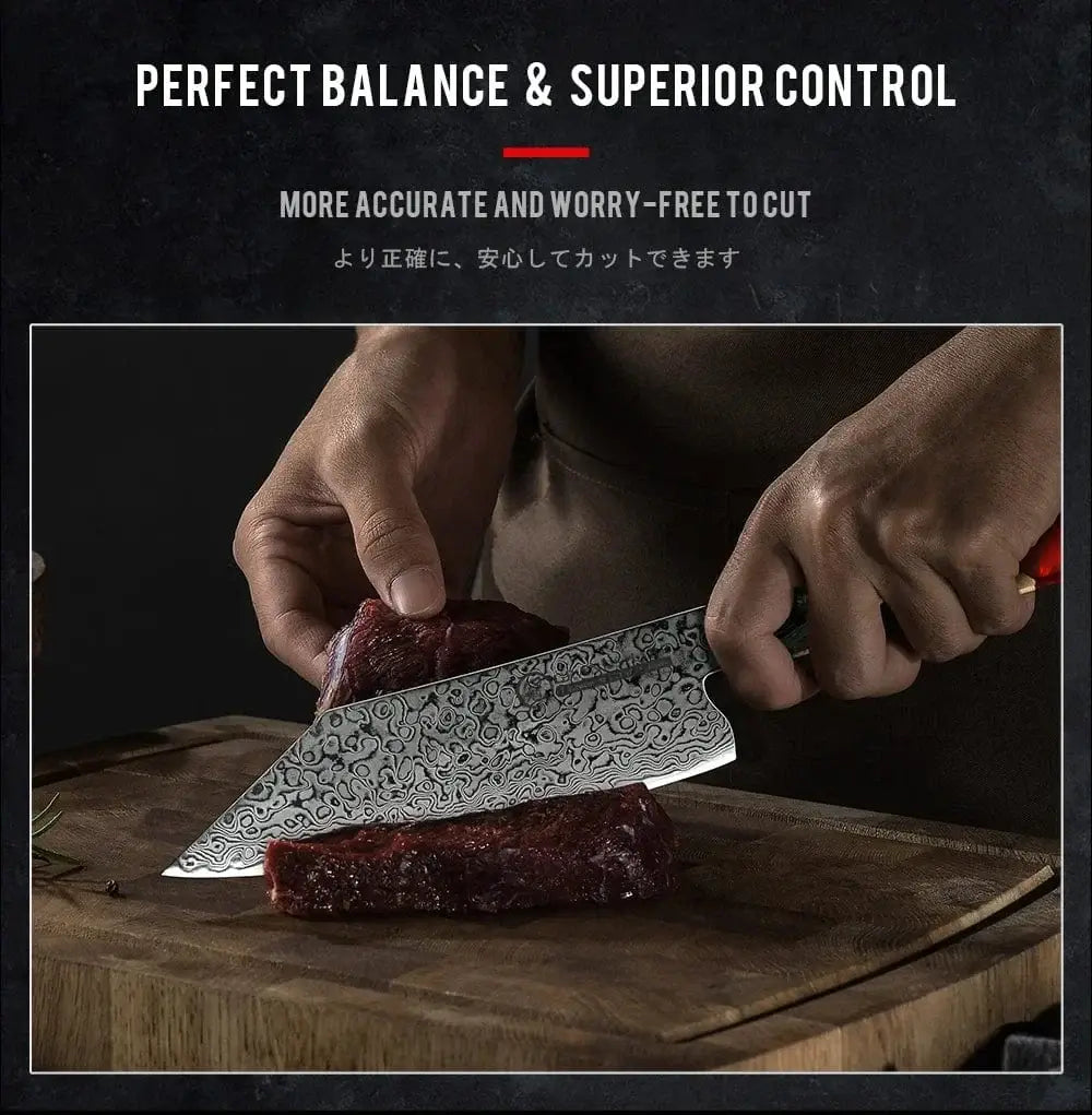 China Kitchen Knife Chef Knife Japanese Damascus AUS-10