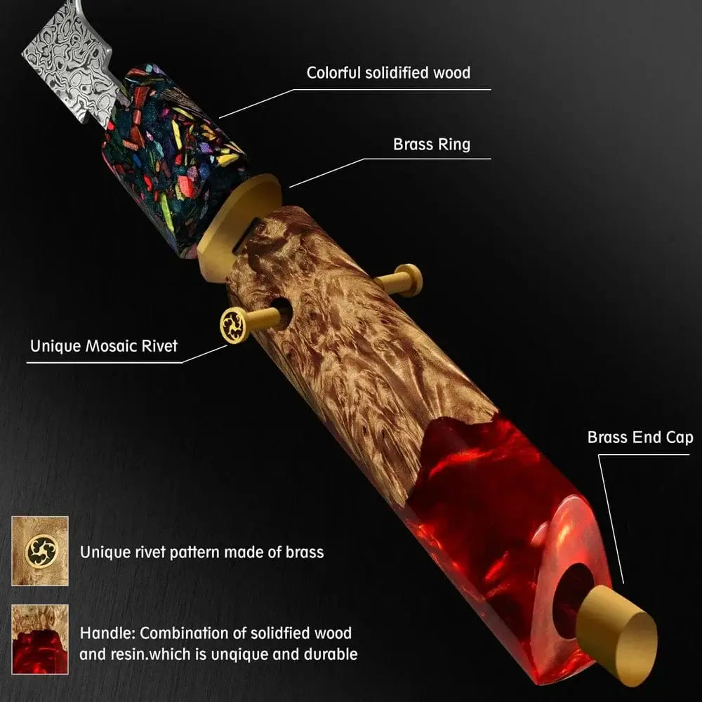 China Kitchen Knife Chef Knife Japanese Damascus AUS-10