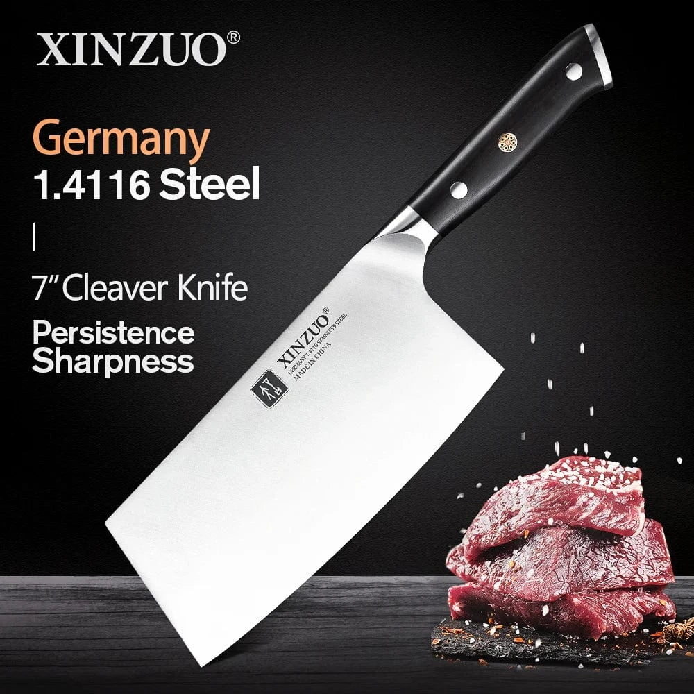 China Kitchen Knife Cleaver knife / CHINA XINZUO 1pcs-5pcs Kitchen Knives Set