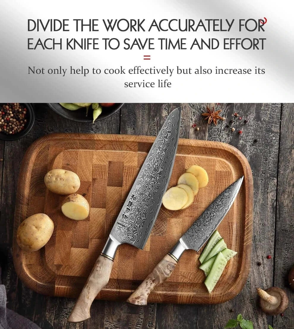 China Kitchen Knife HEZHEN 2PC Knife Set