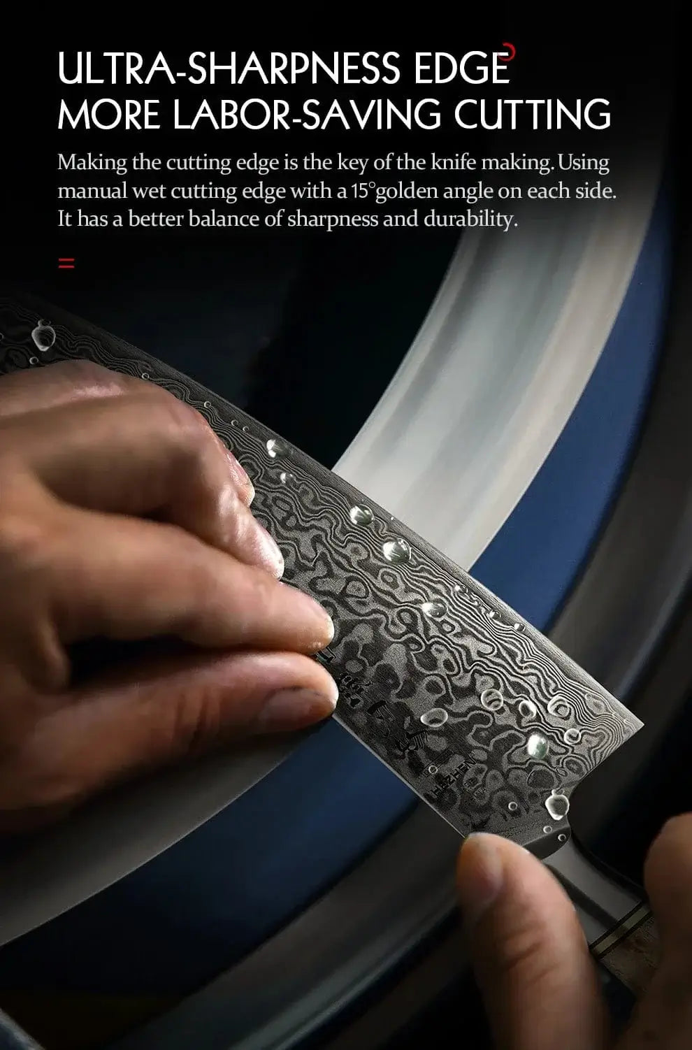 China Kitchen Knife HEZHEN 2PC Knife Set