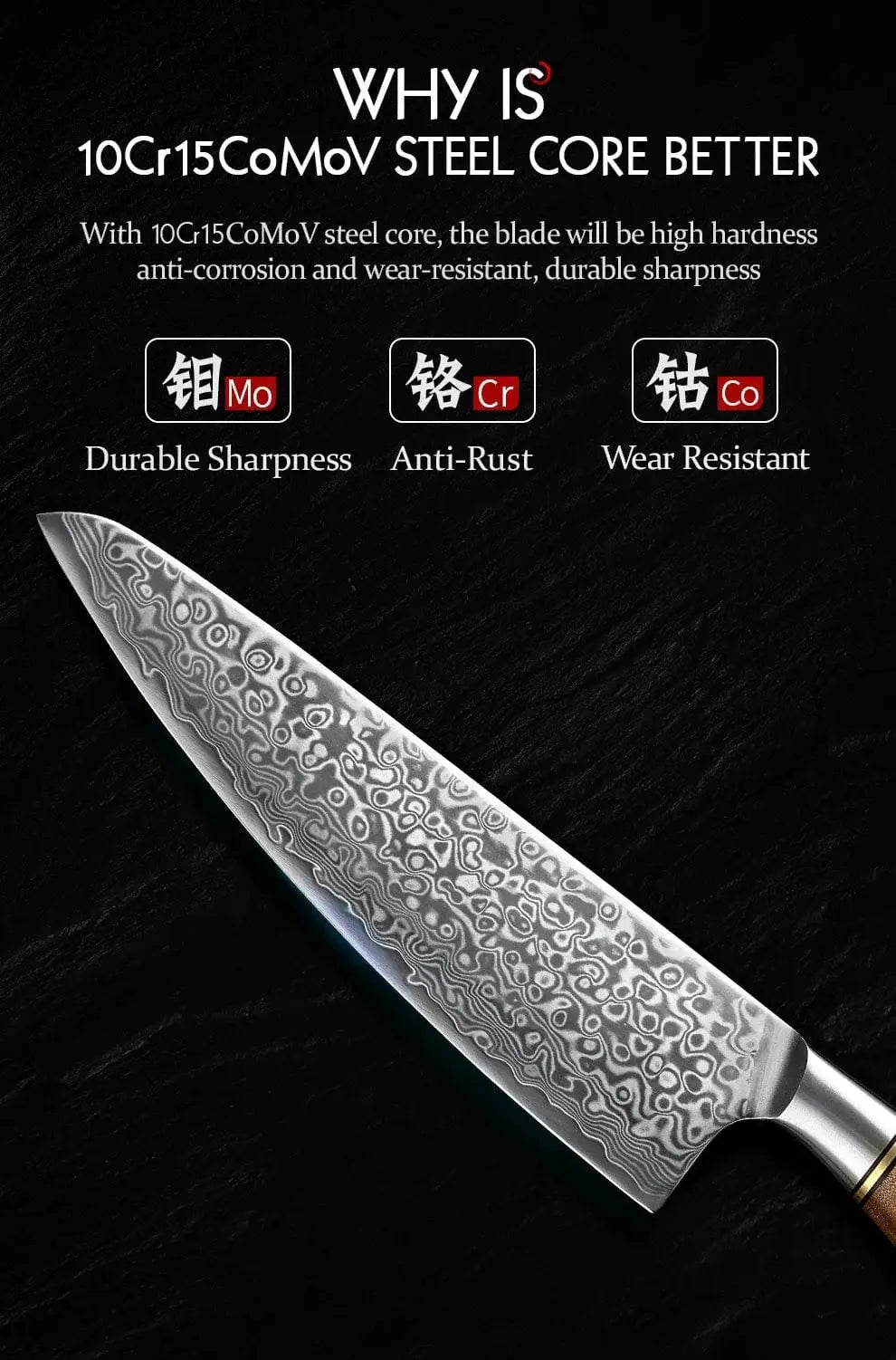 China Kitchen Knife HEZHEN 2PC Knife Set