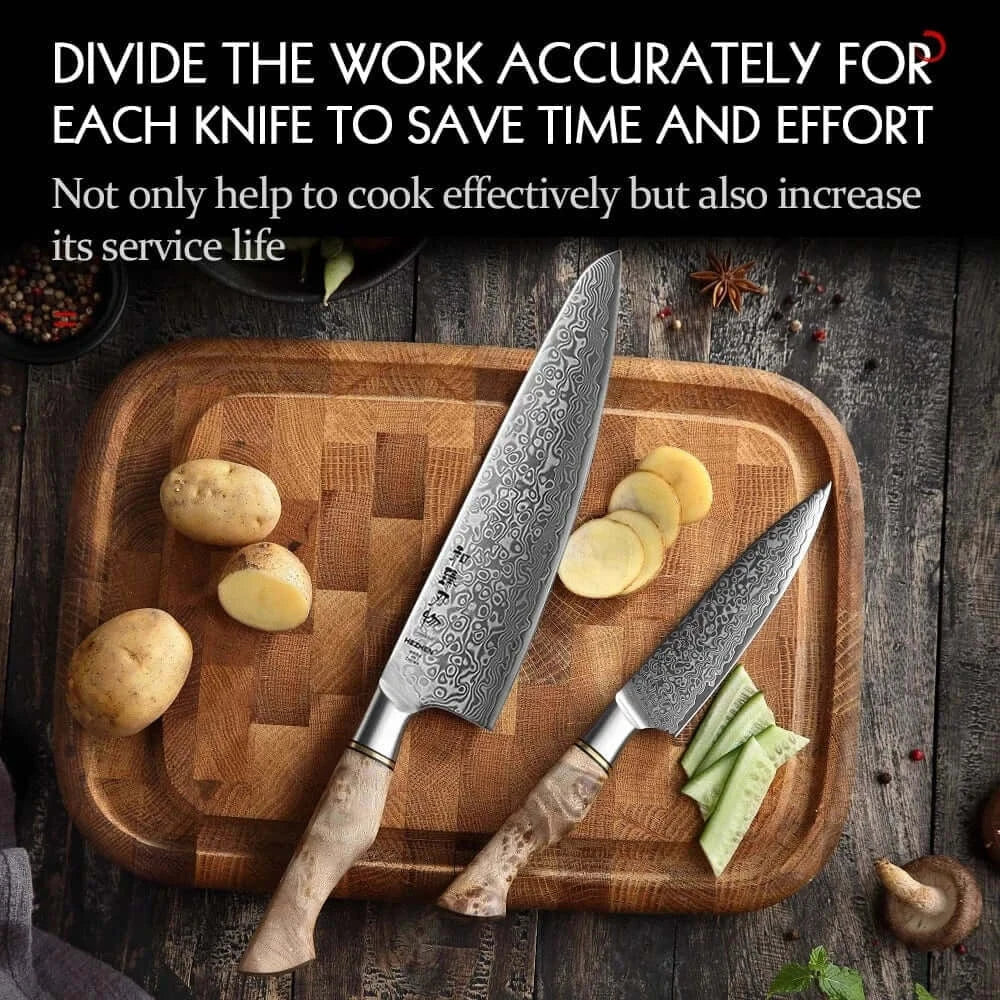 China Kitchen Knife HEZHEN 2PC Knife Set