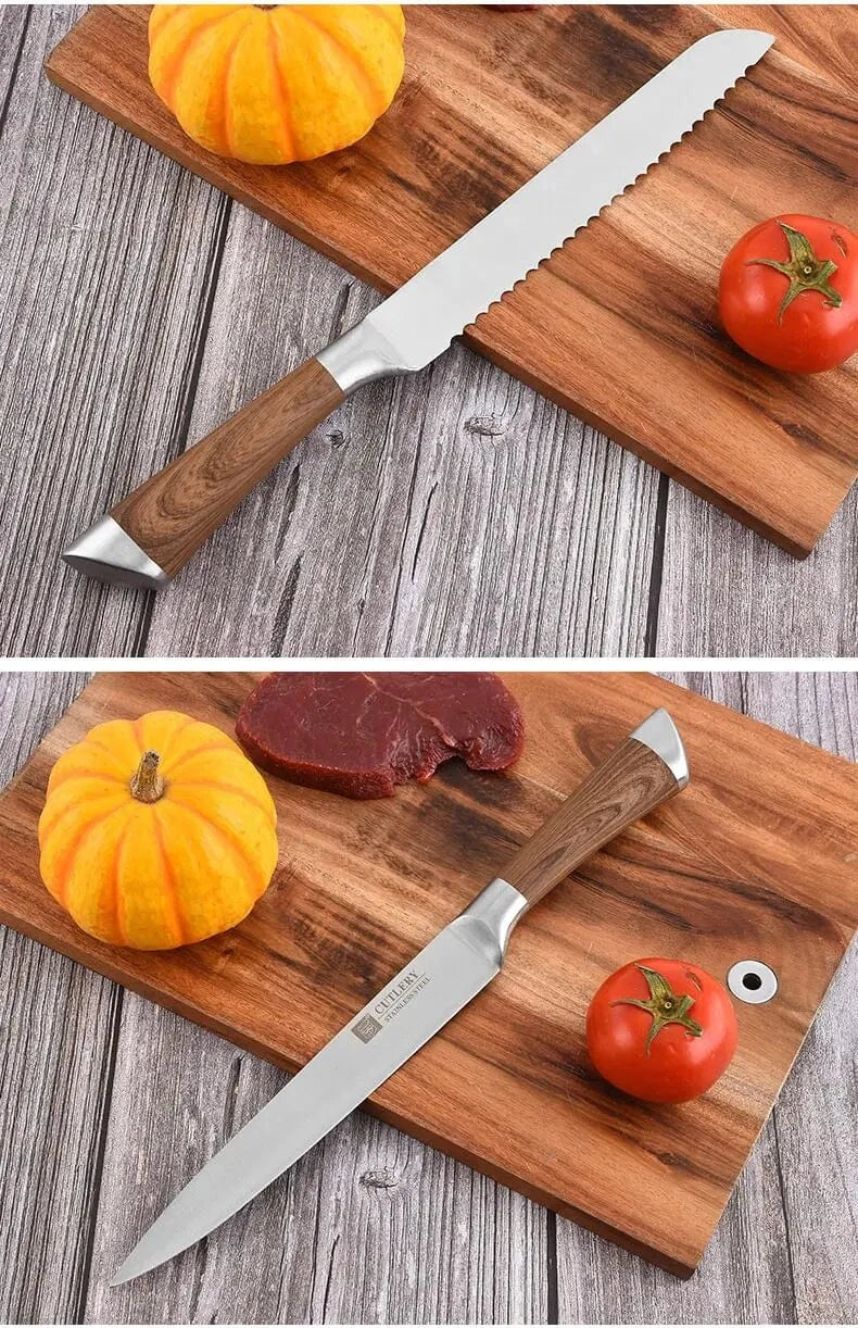 China Kitchen Knife Stainless Steel Knife Set Kitchen Knives 6 Pcs Set