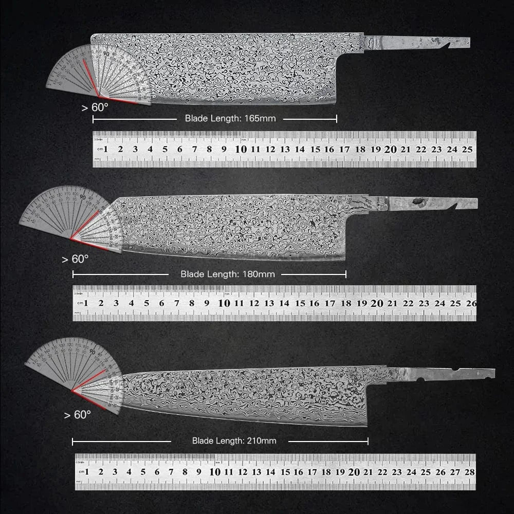 China Kitchen Knife TURWHO 1-3PCS DIY Chef Knives