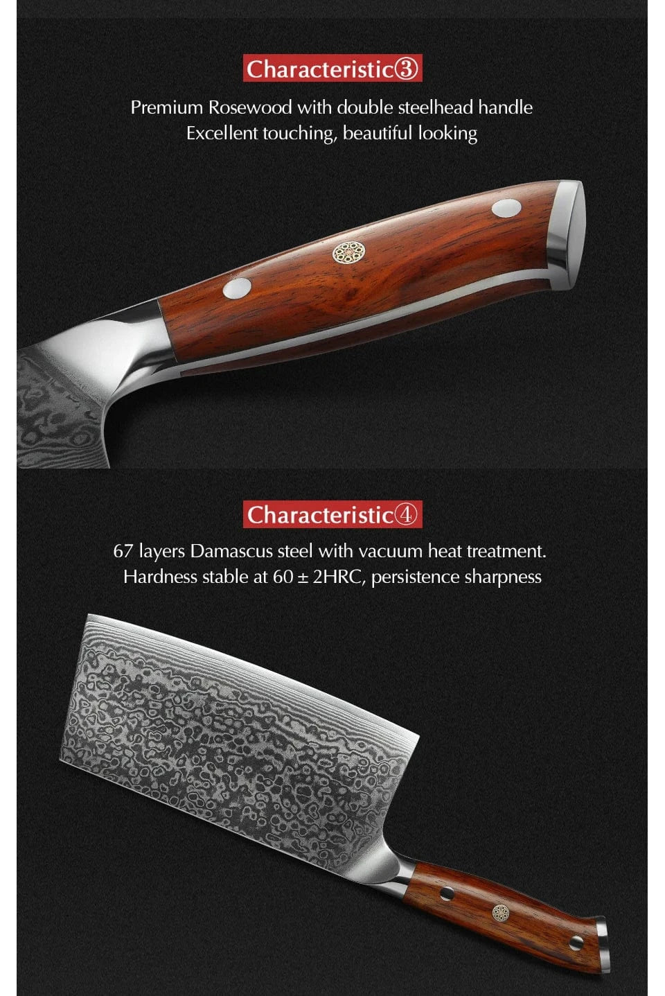 China Kitchen Knife XINZUO 1-10 PCS Kitchen Knife 67 Layers Damascus Steel Chef