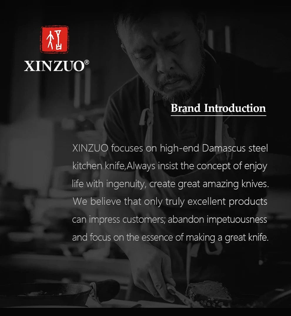 China Kitchen Knife XINZUO 1pcs-5pcs Kitchen Knives Set