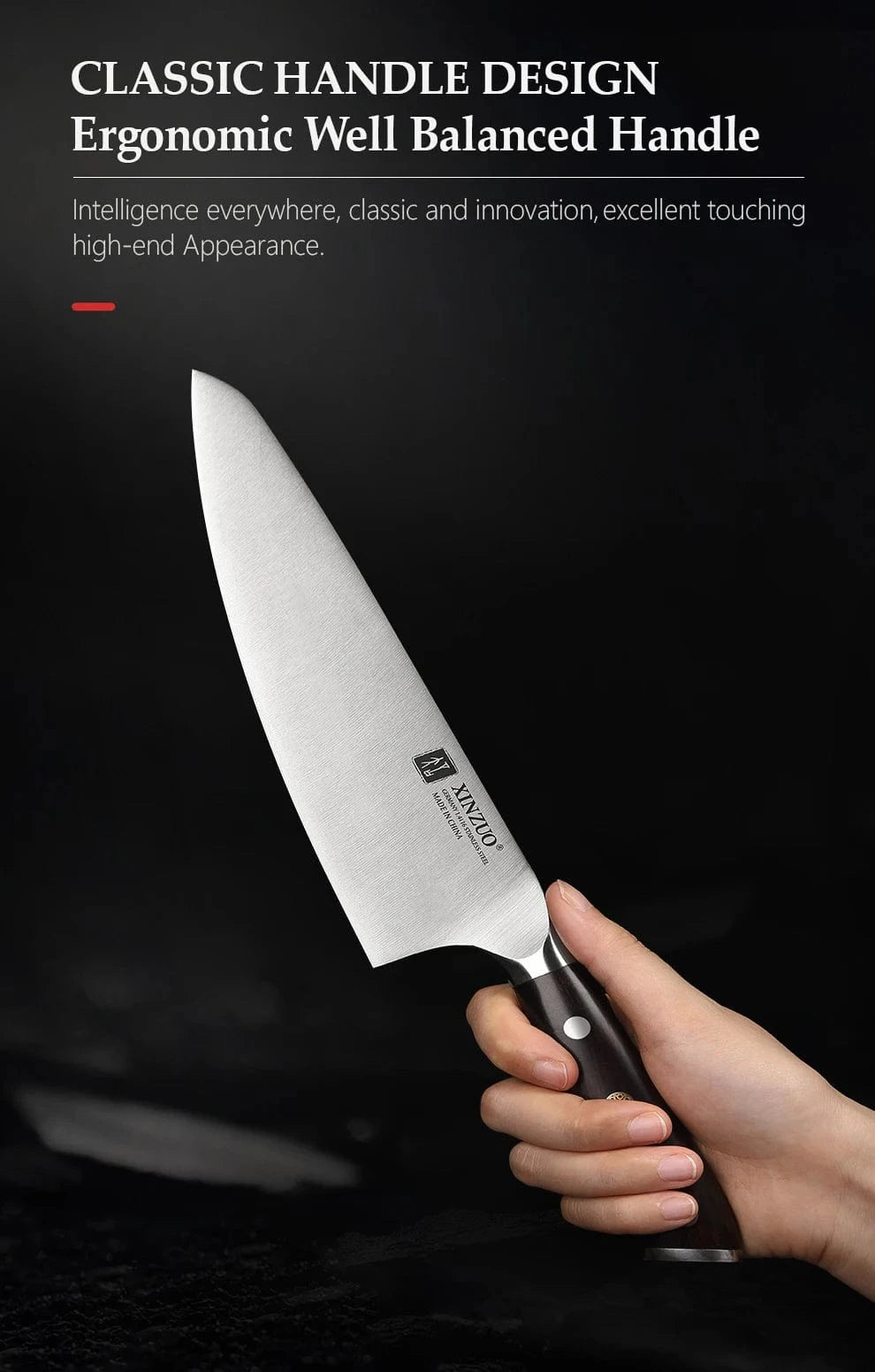 China Kitchen Knife XINZUO 1pcs-5pcs Kitchen Knives Set
