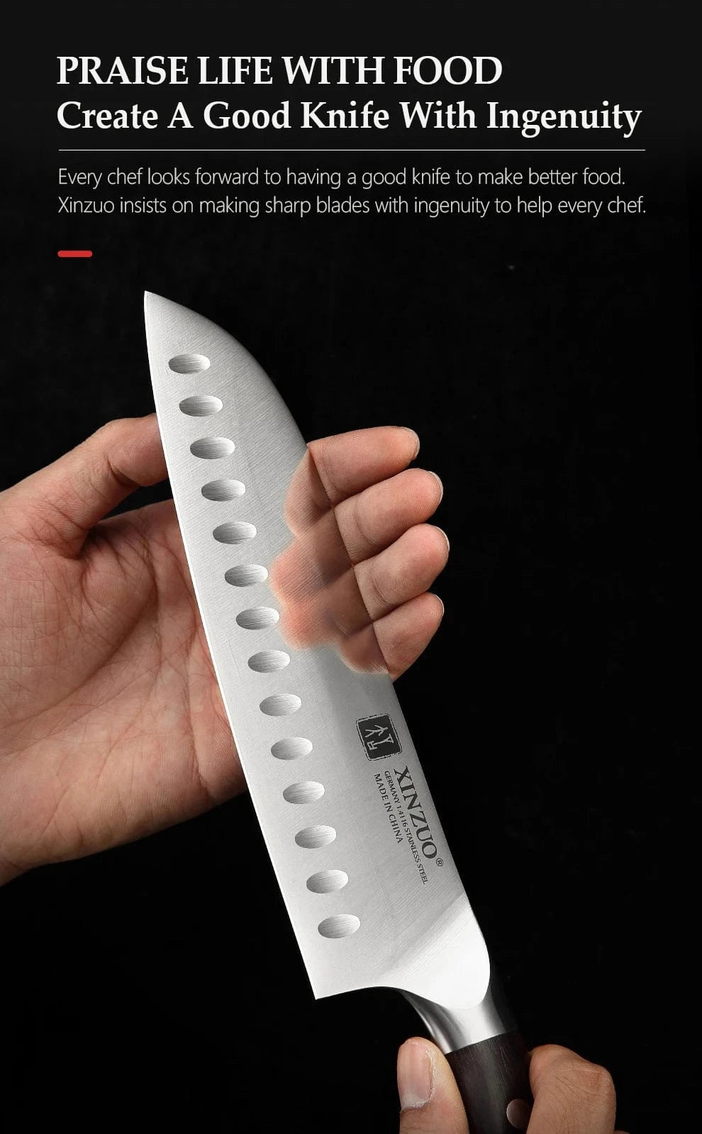 China Kitchen Knife XINZUO 1pcs-5pcs Kitchen Knives Set