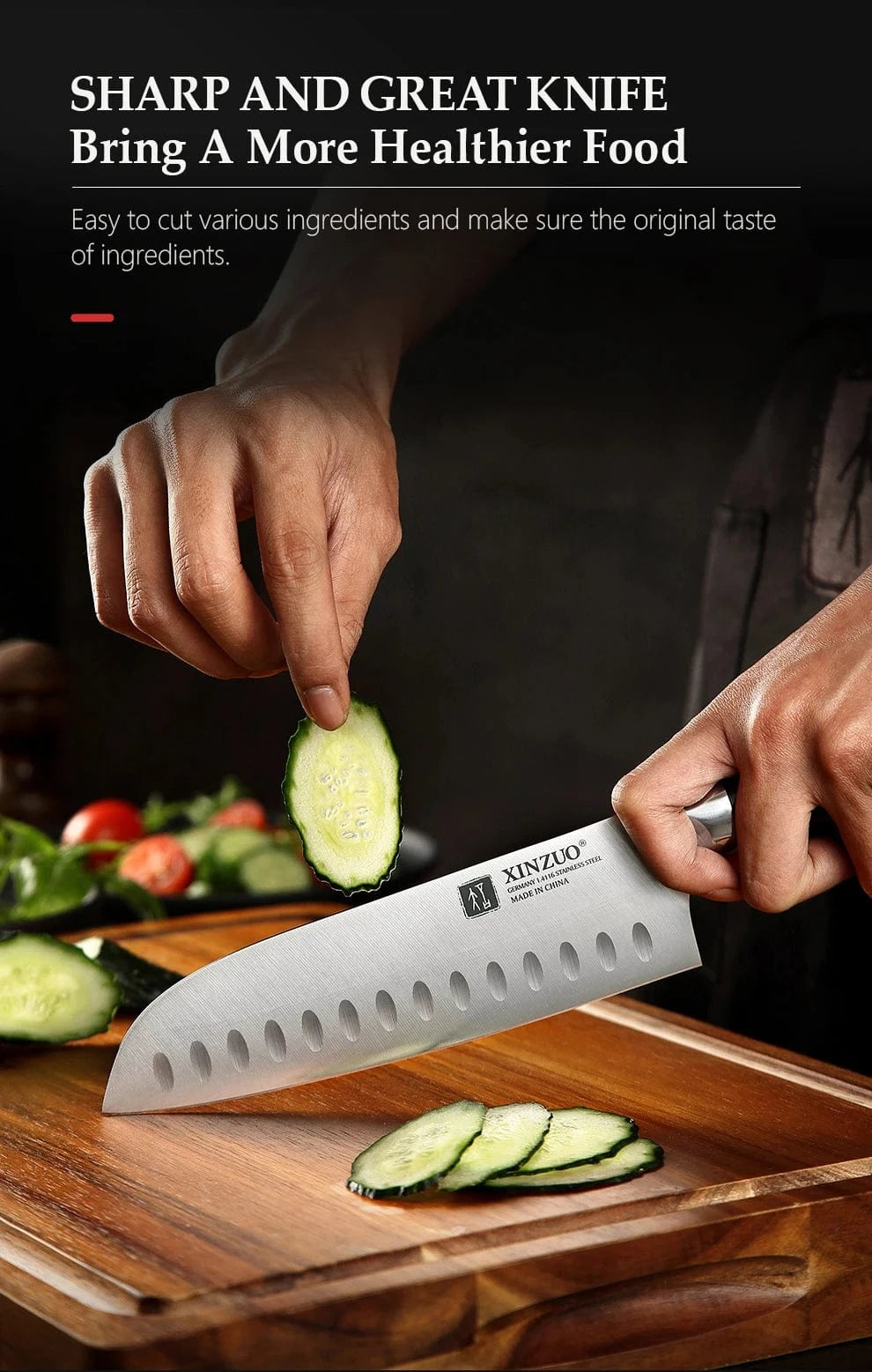 China Kitchen Knife XINZUO 1pcs-5pcs Kitchen Knives Set