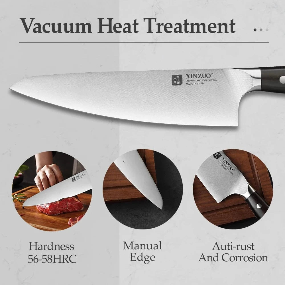 China Kitchen Knife XINZUO 1pcs-5pcs Kitchen Knives Set