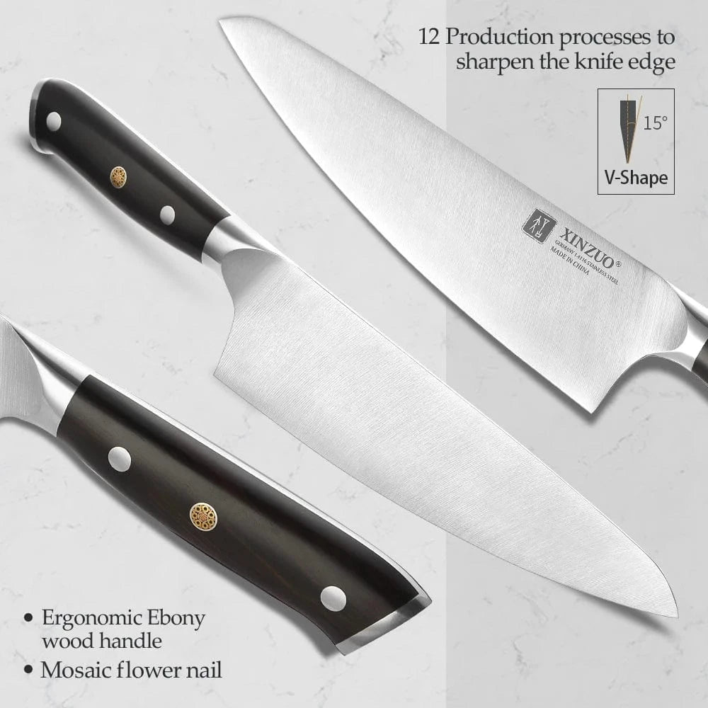 China Kitchen Knife XINZUO 1pcs-5pcs Kitchen Knives Set
