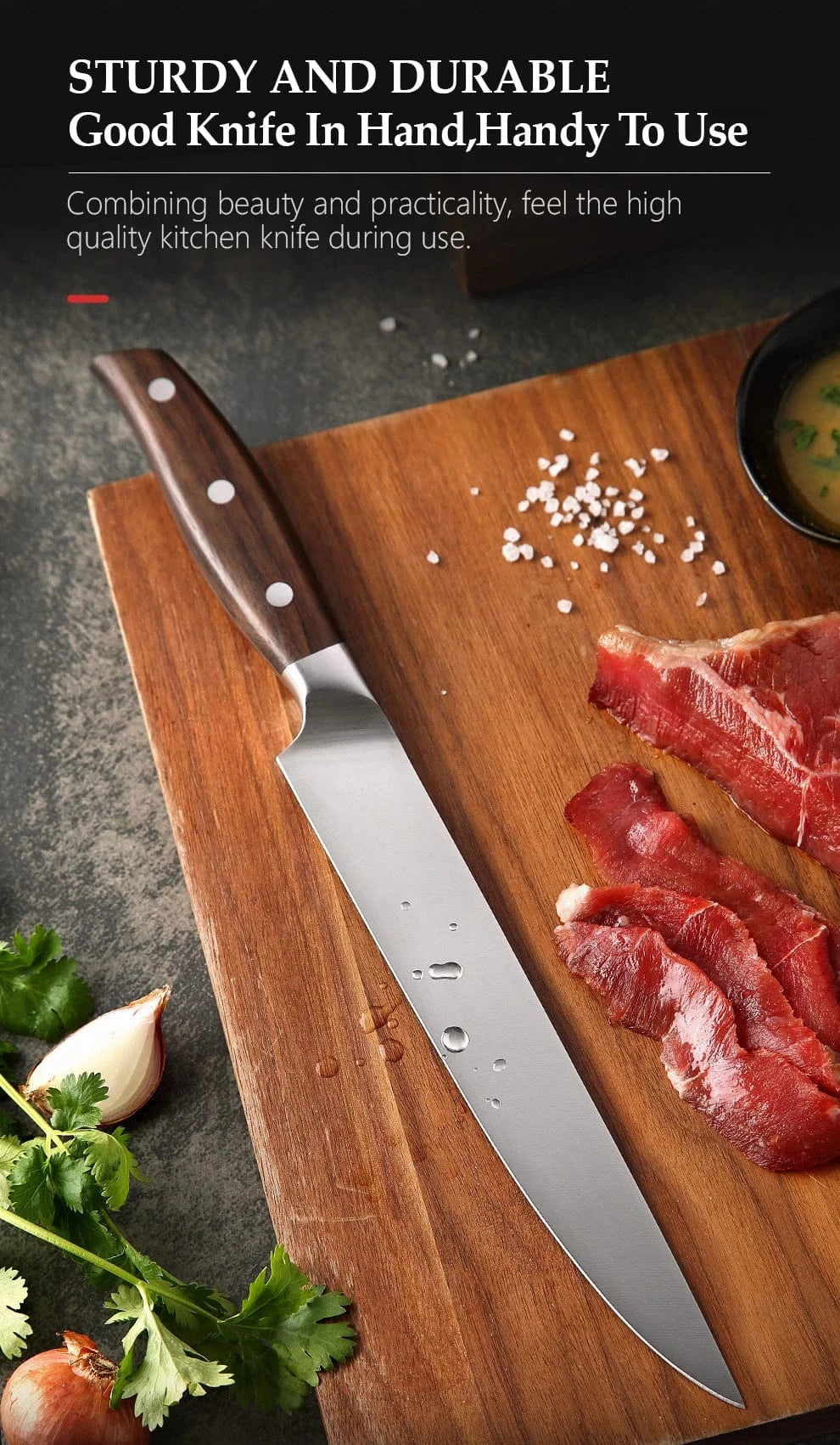 China Kitchen Knife XINZUO High Quality 3.5+5+8+8+8"  Paring Utility Cleaver Chef Knife Germany