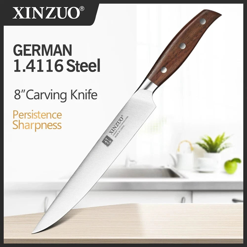 China Kitchen Knife Zhi-Slicing Knife / CHINA XINZUO High Quality 3.5+5+8+8+8"  Paring Utility Cleaver Chef Knife Germany