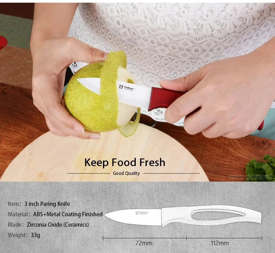 China Knife China Beauty Gifts  Zirconia Ceramic Knife Set Kitchen knives fruit  paring knife 5"6"with covers
