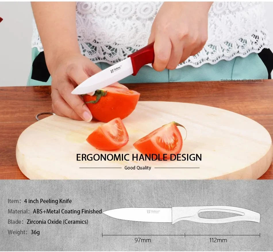 China Knife China Beauty Gifts  Zirconia Ceramic Knife Set Kitchen knives fruit  paring knife 5"6"with covers