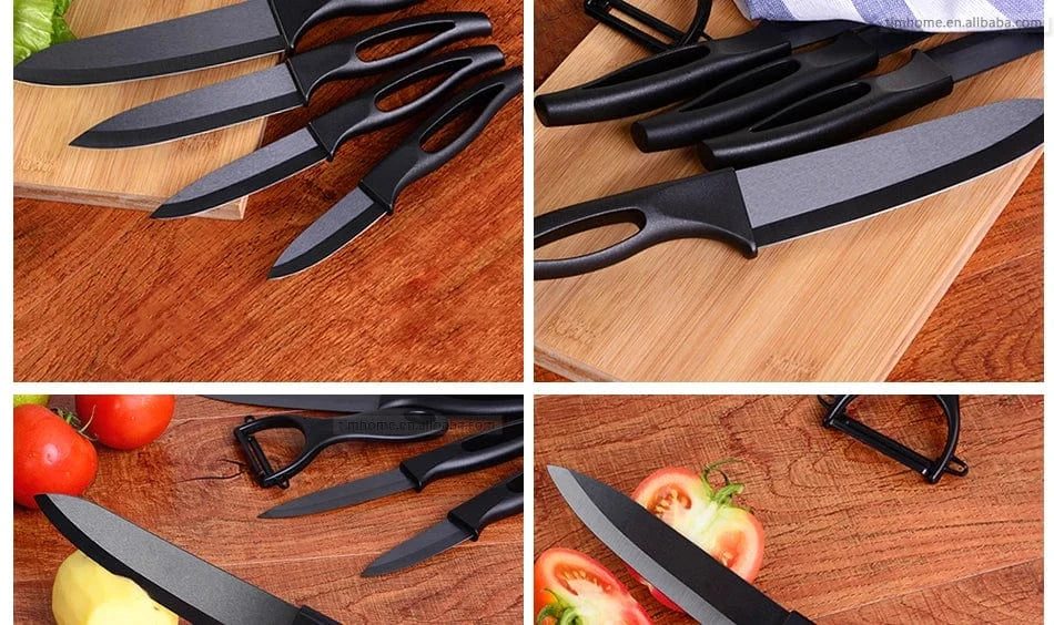 China Knife China Beauty Gifts  Zirconia Ceramic Knife Set Kitchen knives fruit  paring knife 5"6"with covers