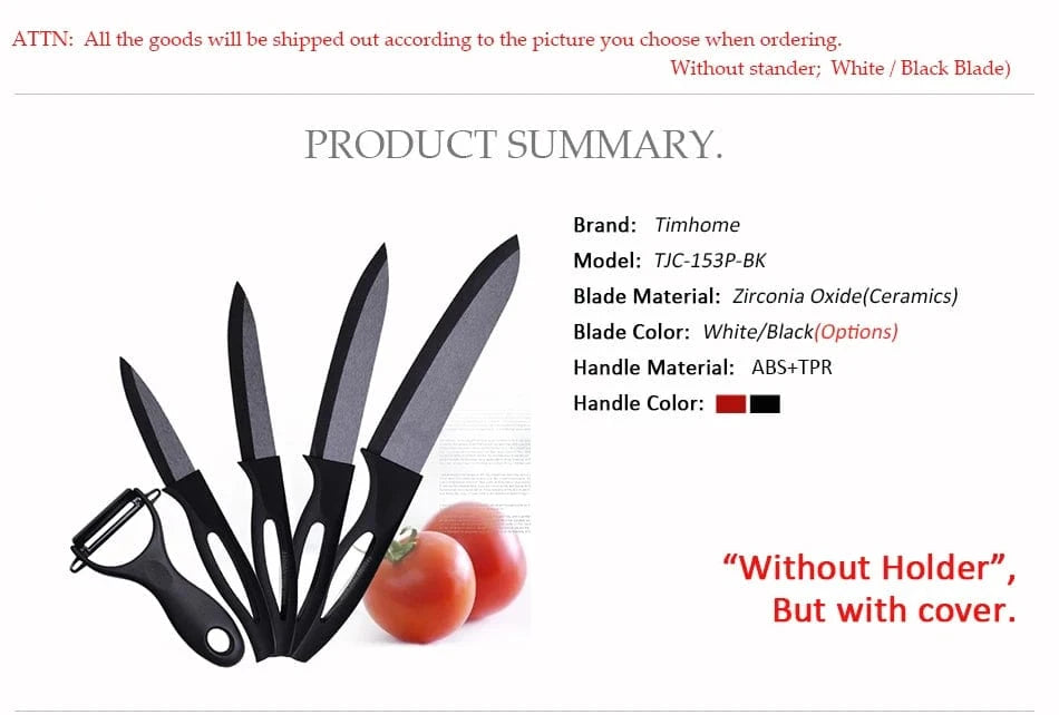 China Knife China Beauty Gifts  Zirconia Ceramic Knife Set Kitchen knives fruit  paring knife 5"6"with covers