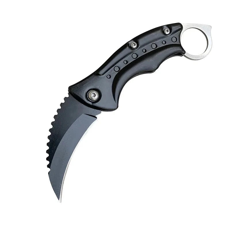 China Knife China OUTFD010 Outdoor Folding Knife CS GO Karambit Knife Sharp Tactical Survival Hunting Folding Pocket Knife Portable Fishing Knife with clip