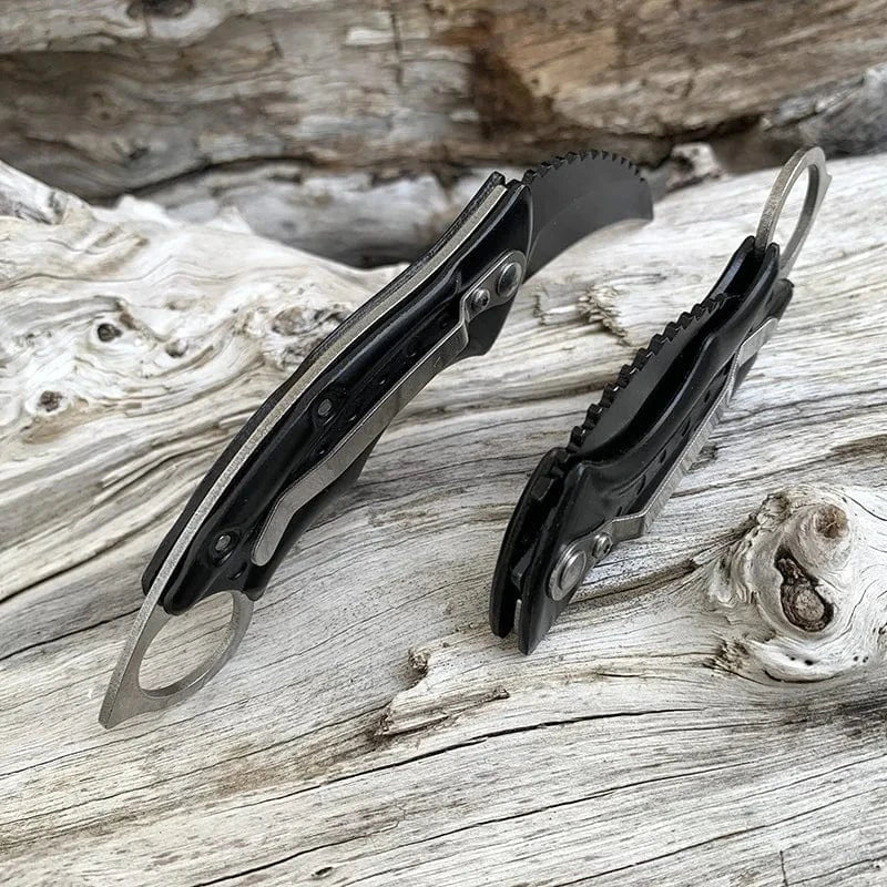 China Knife China OUTFD010 Outdoor Folding Knife CS GO Karambit Knife Sharp Tactical Survival Hunting Folding Pocket Knife Portable Fishing Knife with clip