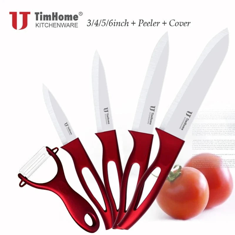 China Knife China white blade Beauty Gifts  Zirconia Ceramic Knife Set Kitchen knives fruit  paring knife 5"6"with covers