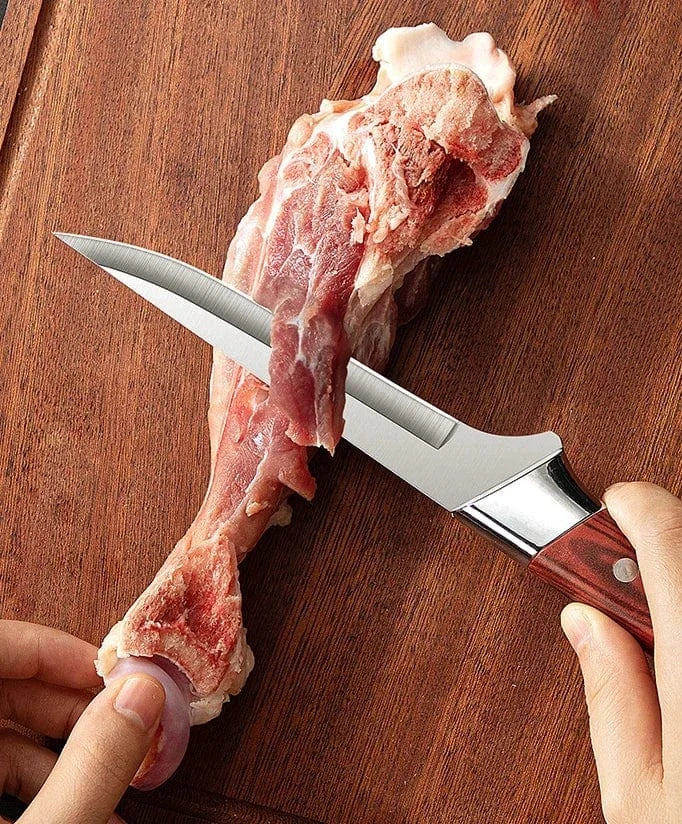 China Knife Set 1-4pcs Kitchen Knives Forged Boning Knife Stainless Steel Chef's Knife for Cooking Fruit Knife BBQ Meat Cleaver Butcher Knives