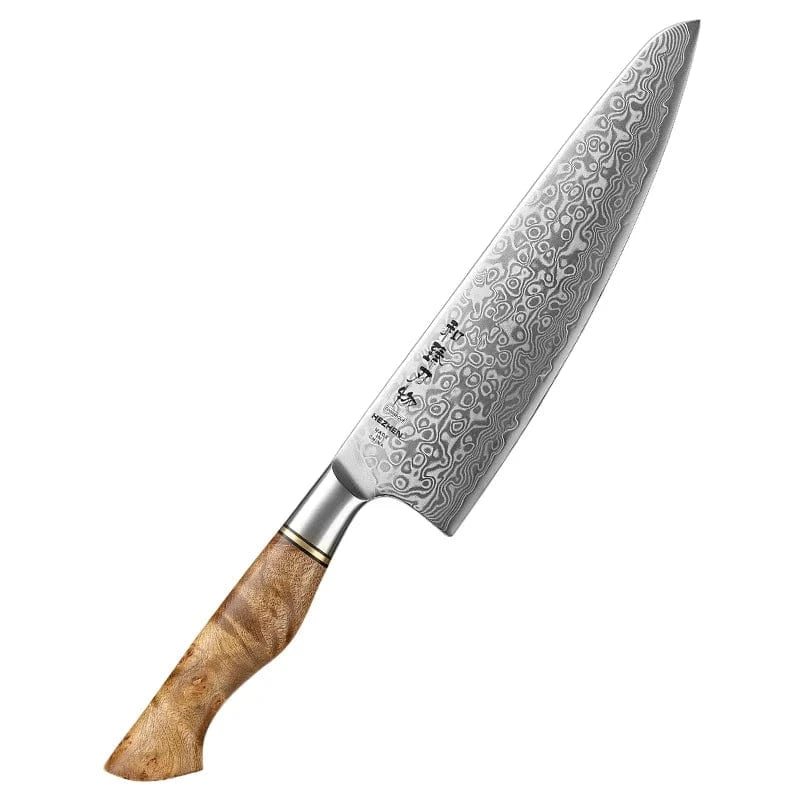 China Knife Set 1 chef knife / CHINA HEZHEN 1  to 5PC Knife Set Professional Damascus Steel  Chef Santoku Bread Utility Paring Cook Knife For Meat Sharp Kitchen Knife