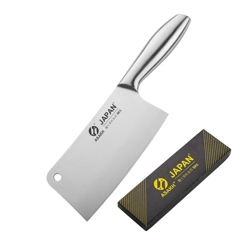 China Knife Set A with box 1-7pcs Chef Knife Set Hollow Handle Knife Set Stainless Steel Household Slicing Kitchen Knives Meat Cleaver Chopping Knife