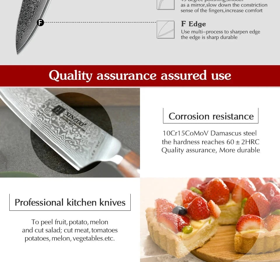 China Knife Set CHINA XINZUO 2PCS Chef Kitchen Knife Set