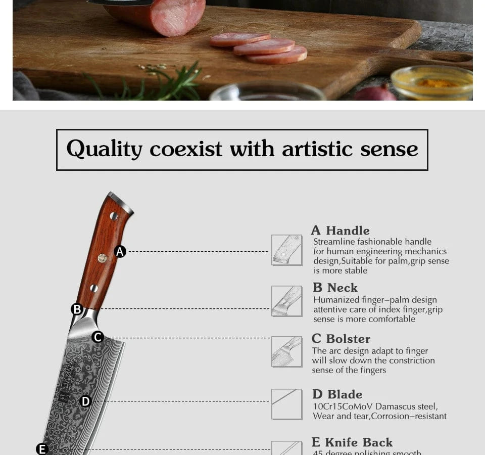 China Knife Set CHINA XINZUO 2PCS Chef Kitchen Knife Set