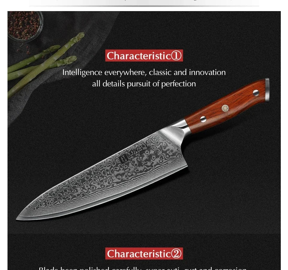 China Knife Set CHINA XINZUO 2PCS Chef Kitchen Knife Set