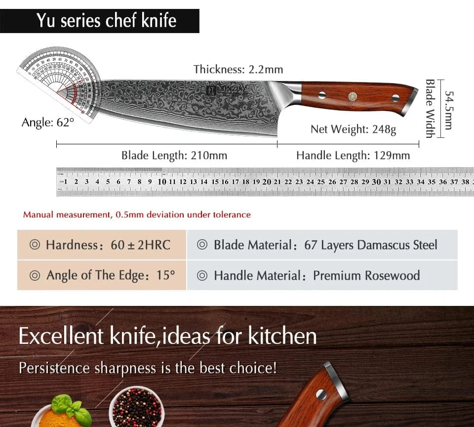 China Knife Set CHINA XINZUO 2PCS Chef Kitchen Knife Set