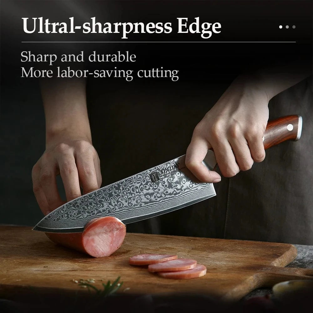 China Knife Set CHINA XINZUO 2PCS Chef Kitchen Knife Set