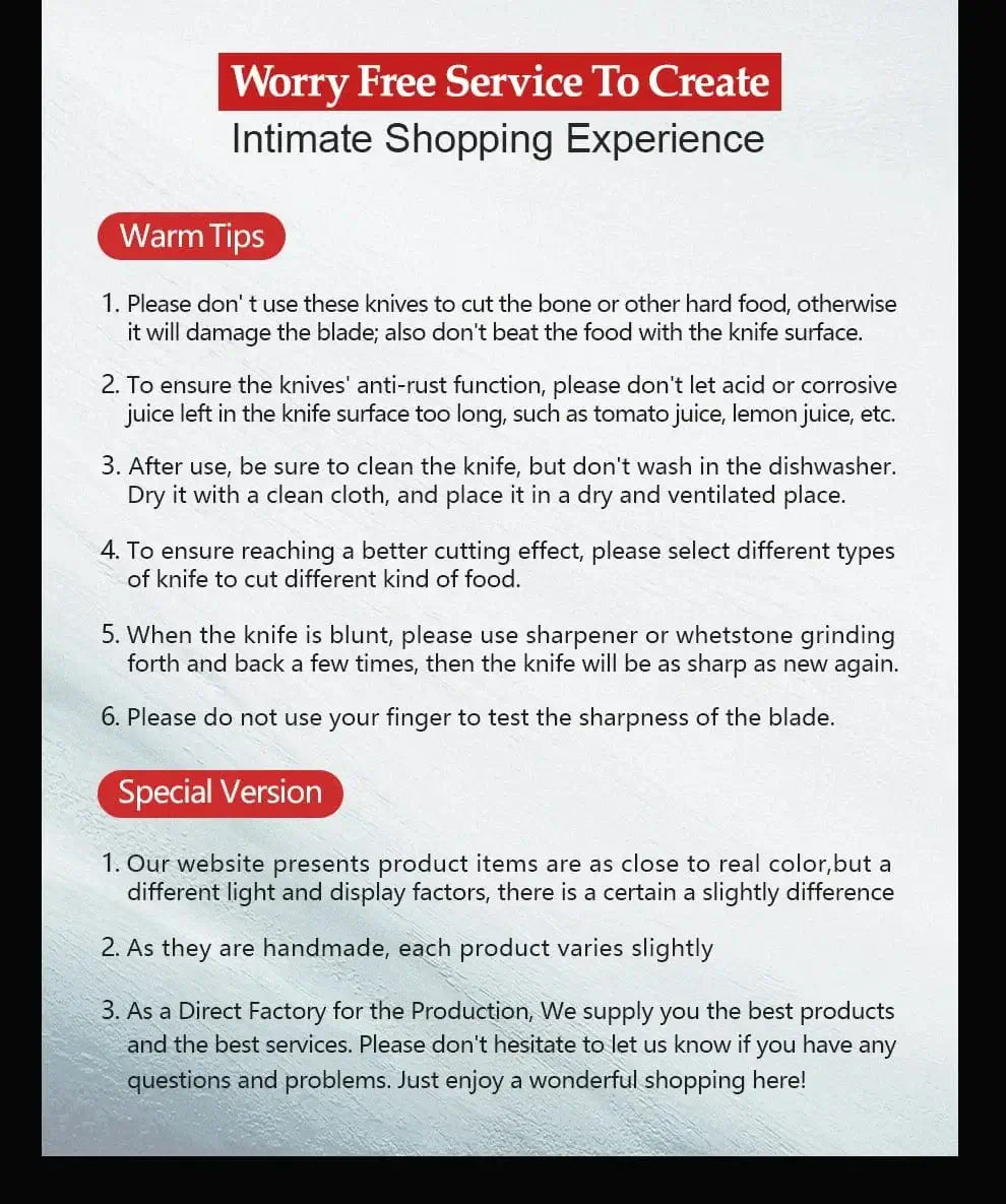 China Knife Set CHINA XINZUO Kitchen Tools 6 PCS Kitchen Knife Set