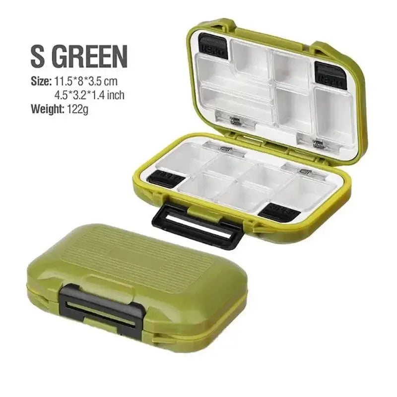 China Tackle Box S-green Waterproof Fishing Tackle Box Fishing Accessories Tool Storage Box Fish Hook Lure Fake Bait Boxes Carp For Fishing Goods