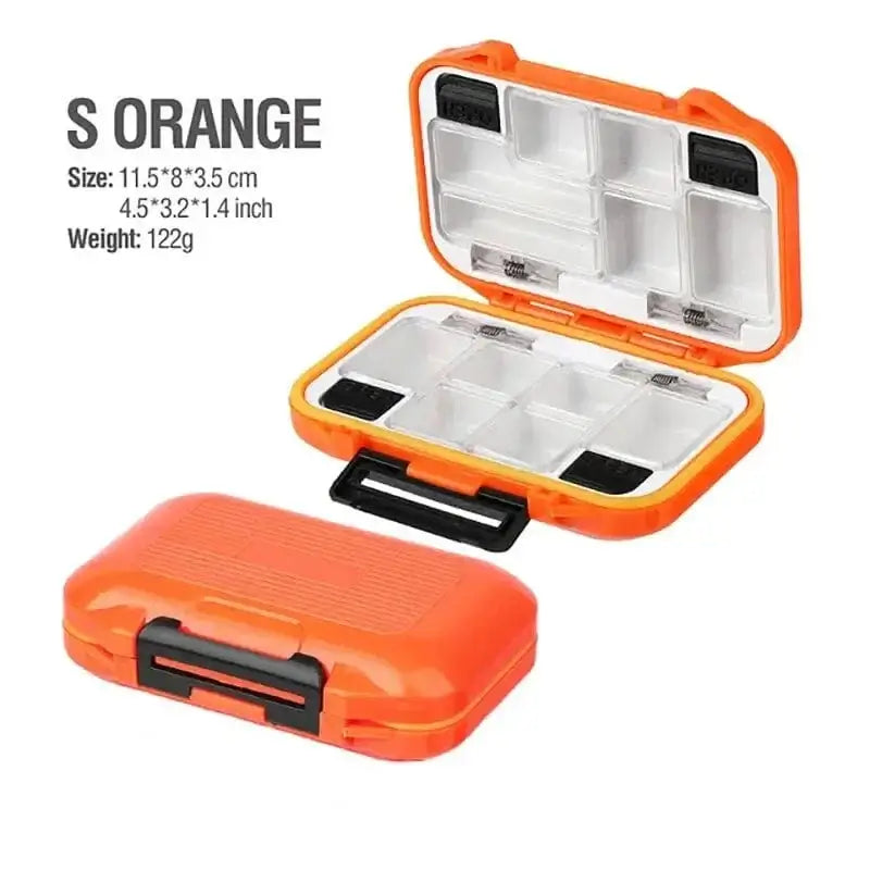 China Tackle Box S-Orange Waterproof Fishing Tackle Box Fishing Accessories Tool Storage Box Fish Hook Lure Fake Bait Boxes Carp For Fishing Goods