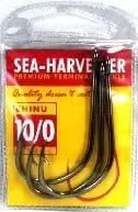 Chinu Hook 10/0 Pkt 3 versatile self-setting hooks in a clear package displaying premium terminal tackle.